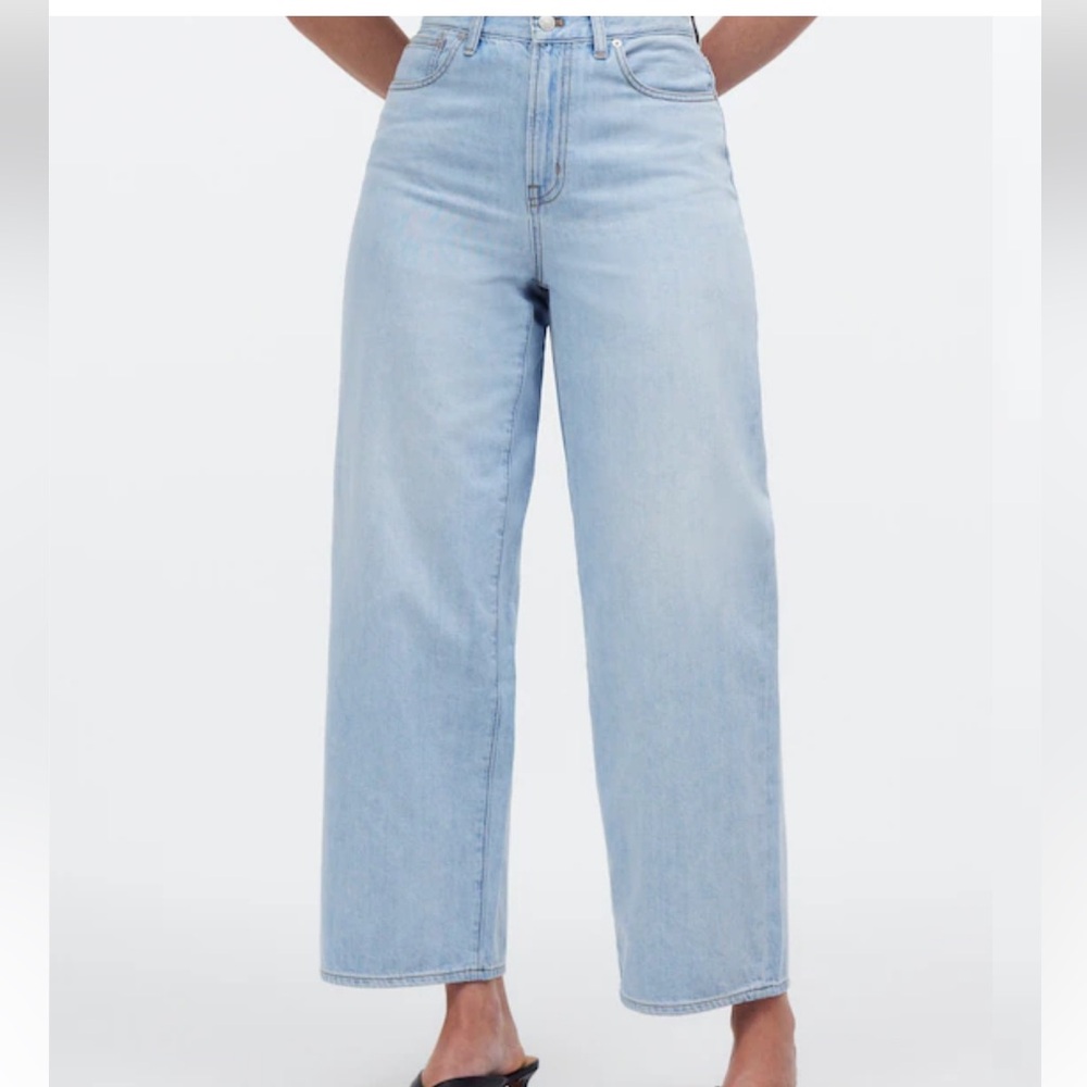 Madewell the Curvy Perfect Vintage Wide-Leg Crop Jeans NWOT